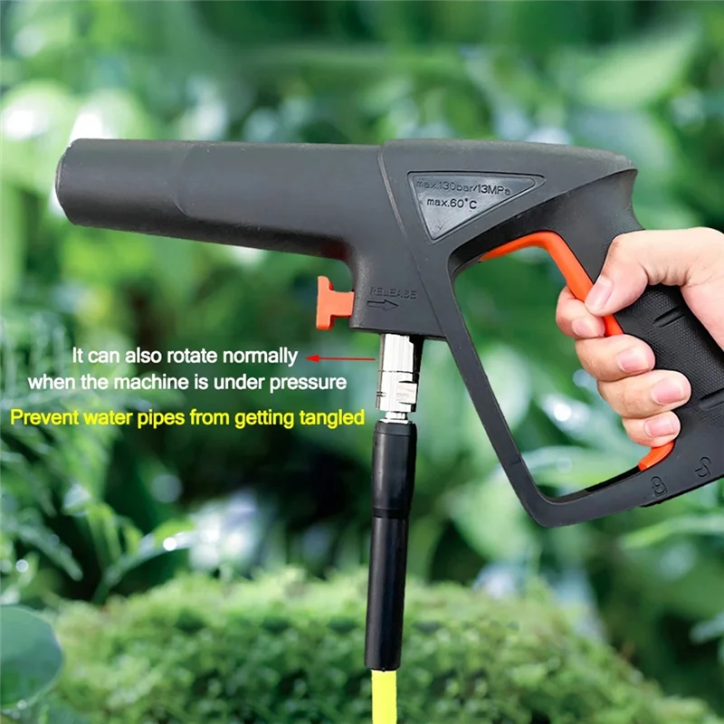 

Соединитель трубы мойки высокого давления Шланг давления Соединитель вращения на 360 градусов Защита от запутывания Поворотный FSM