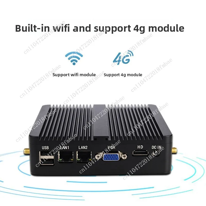 Mini PC Dual Core Dual Ethernet Mini PCIe HD-MI VGA Fanless Industrial Computer Windows Linux for IoT