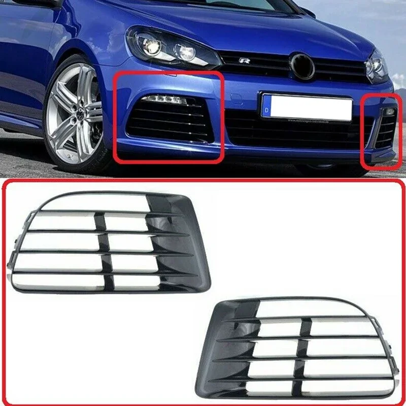 Front Bumper Fog Lamp Light Grille for Volkswagen VW GOLF MK6 R20  2009 2010 2012 2013