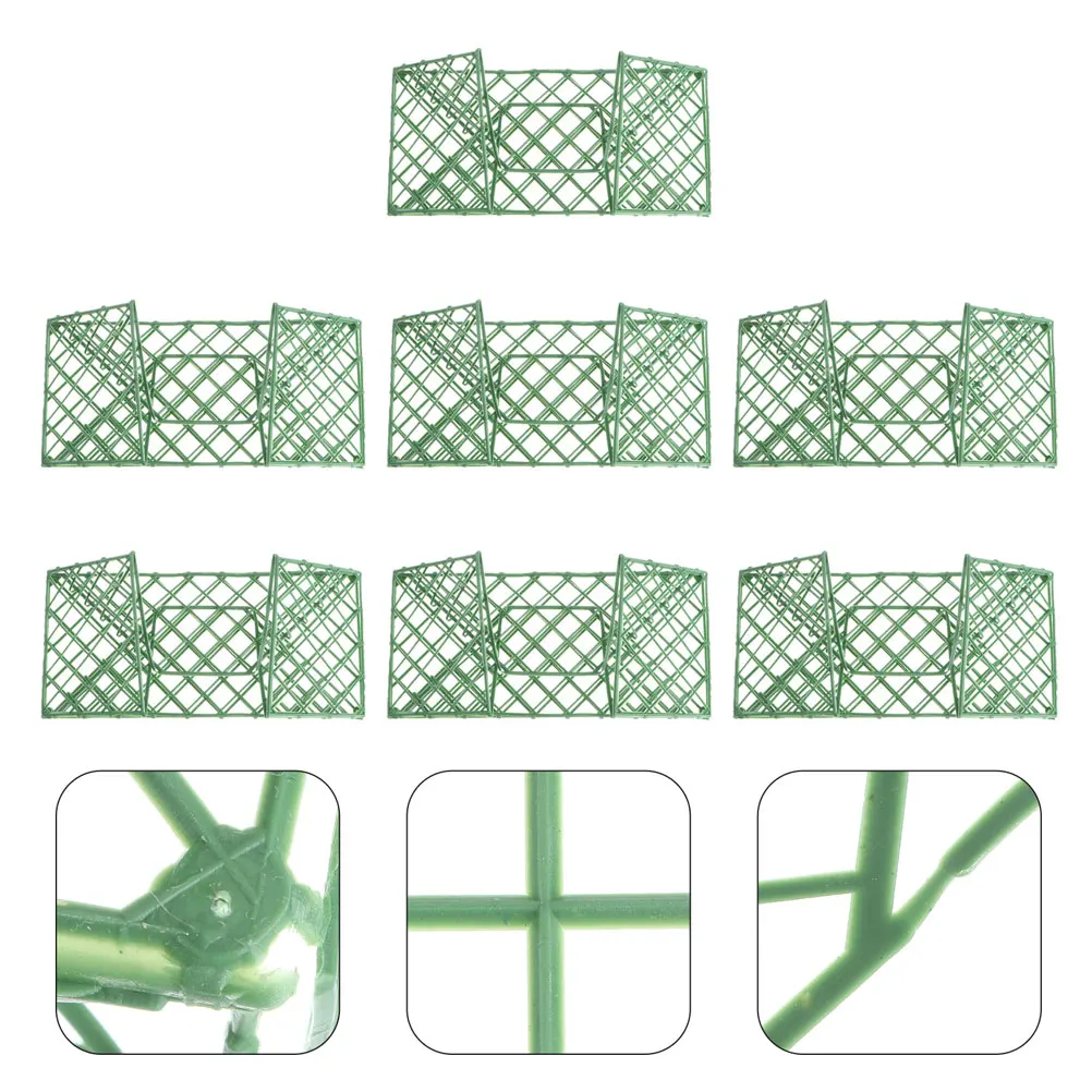 

20pcs Floral Mud Frame Plastic Artificial Flower Arrangement Grid Holder for Wedding Decor Accessories Soil Basket