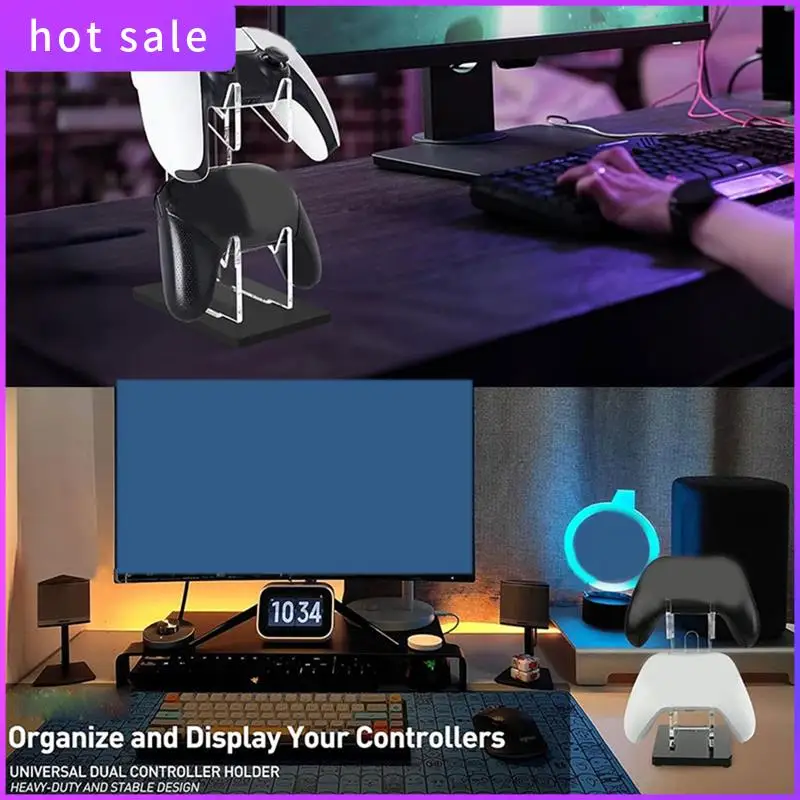 

Universal Controller Holder Game Handle Desk Display Stand For Home Storage Supplies Game Room Supplies Transparent