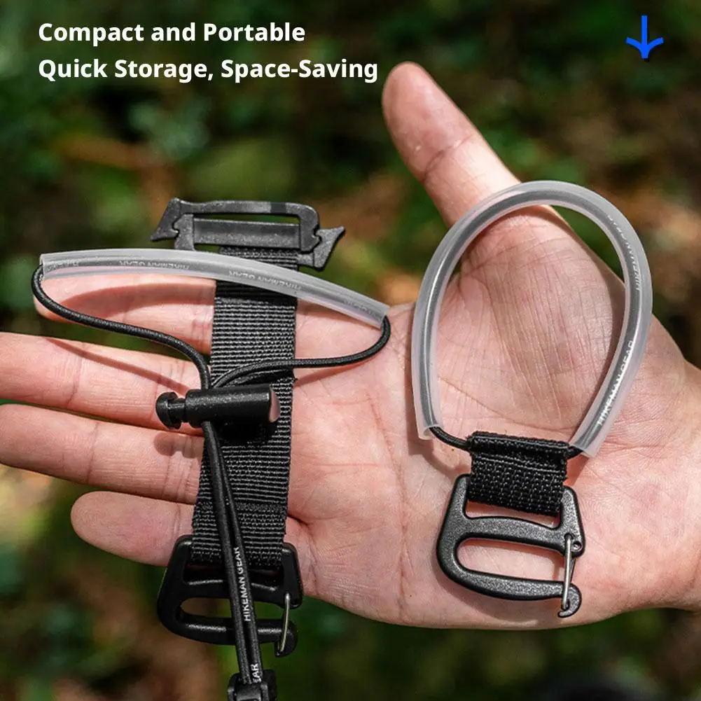 Outdoor Camping Trekking Poles Fixed Rope Non Detachable Bundling Backpack Accessories Professional Trekking Poles