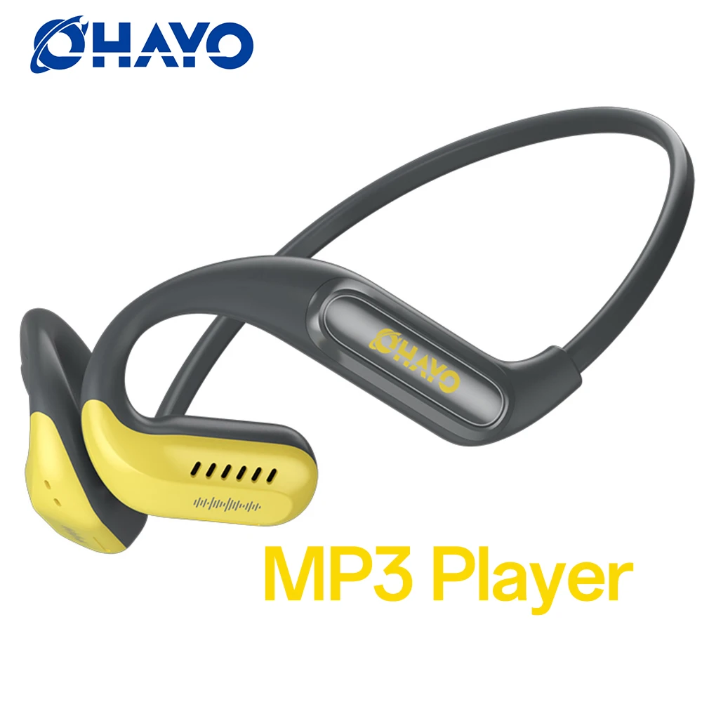 

Наушники Ohayo с открытым ухом, встроенная память, MP3-плеер, беспроводные наушники с воздушной проводимостью и микрофоном с улучшенным шумоподавлением басов