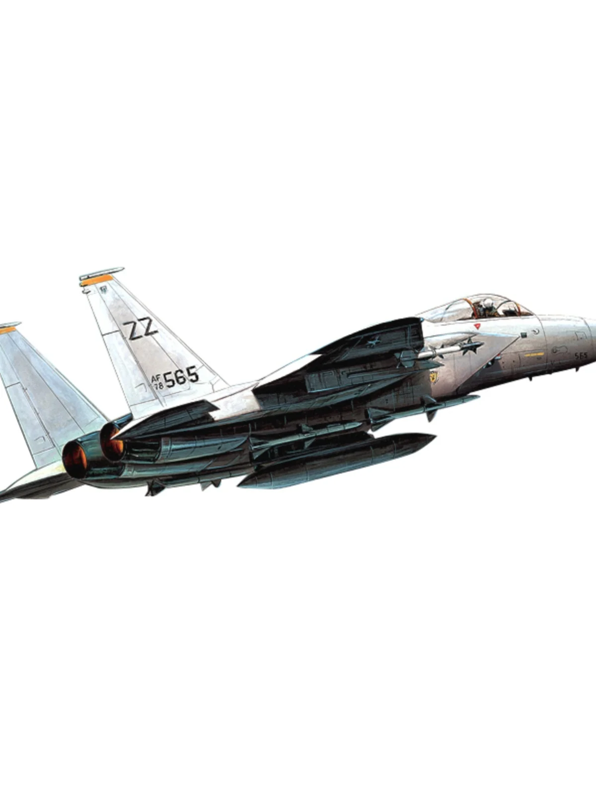 Academy Assembly Aircraft Model Kit 12609 US F-15 Eagle Fighter 1/144