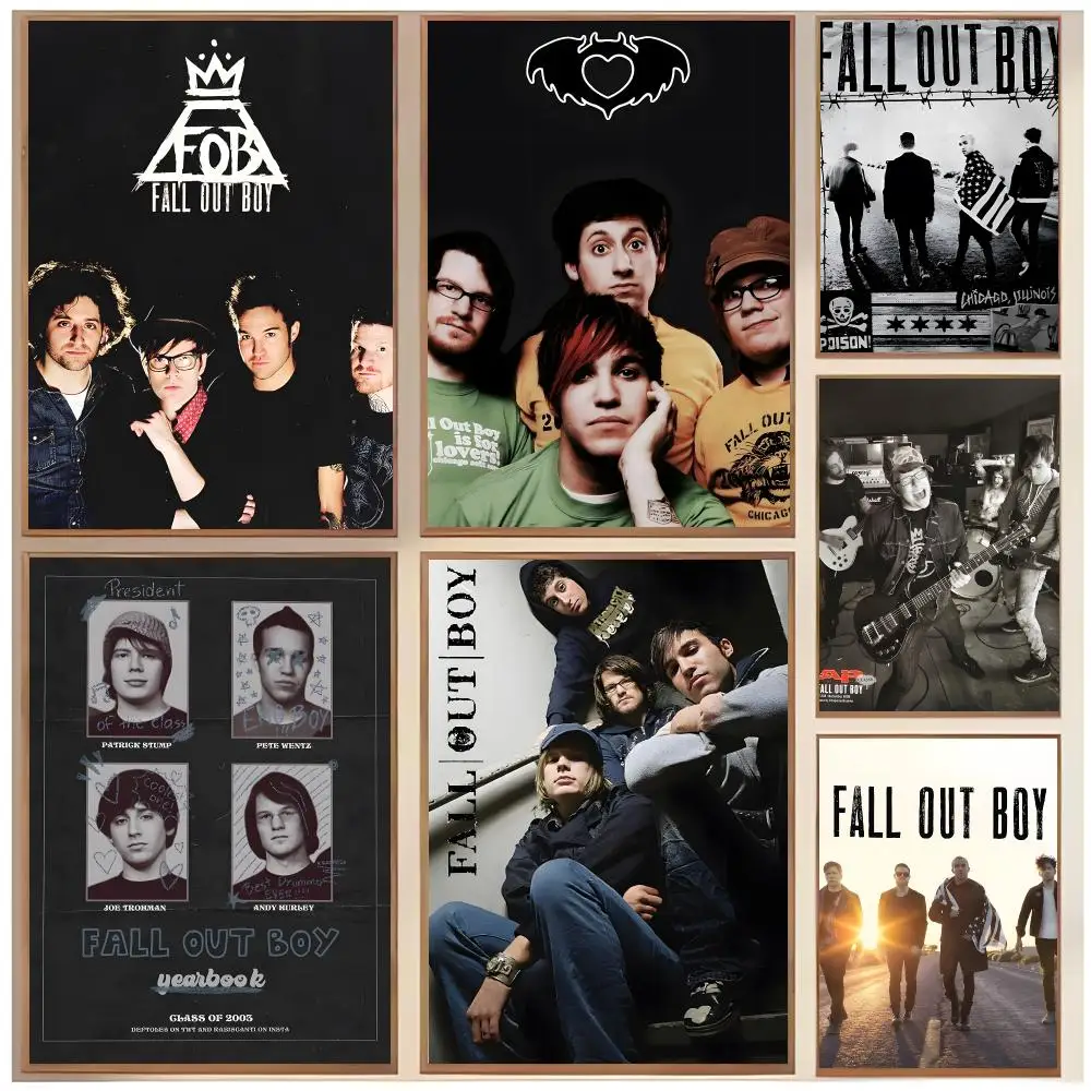 band rock F-Fall Out Boy Poster  Classic Home Interior Design & Modern Wall Decor Art Collection