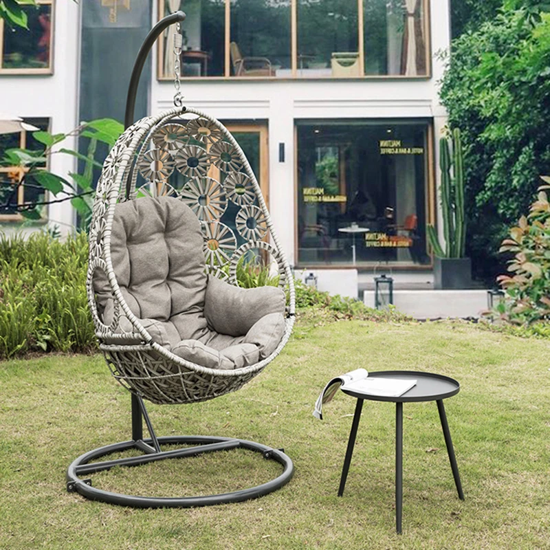 Outdoor indoor Swing egg basket Hanging Chair Cushion Cradle bird\'s nest Basket mat Wicker chair adult kid swing chair indoor