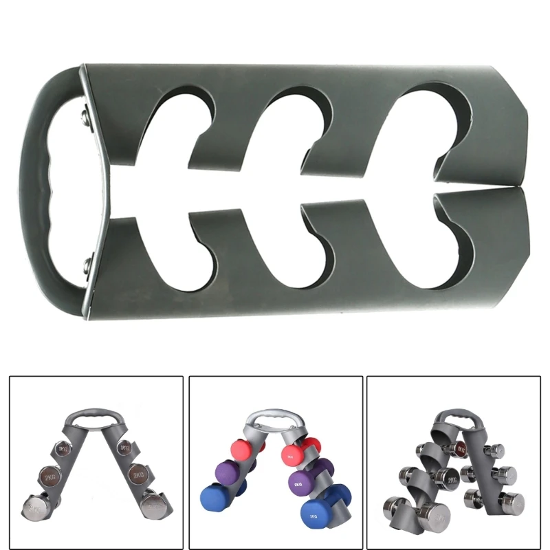 Tripods Dumbbell Rack Folding Dumbbell Holder 3 Tiers Tree Stand Vertical Dumbbell Weight Rack Dumbbell Rack Weight Rack