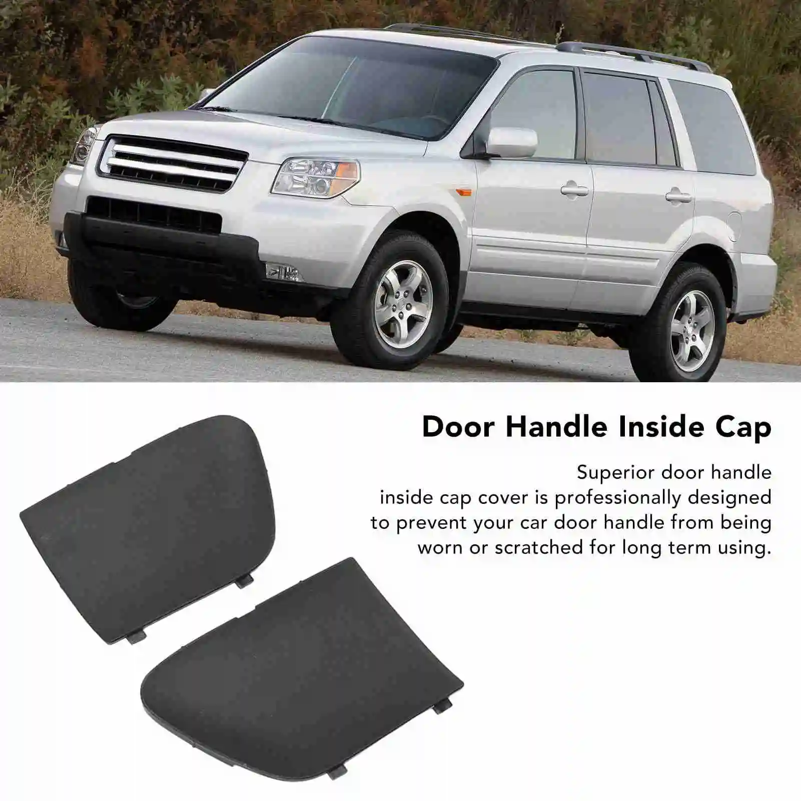 1 Pair Car Door Handle Inside Cap Cover 72161 T2A A01ZA Left Right Replacement for Honda Accord 2013-2017