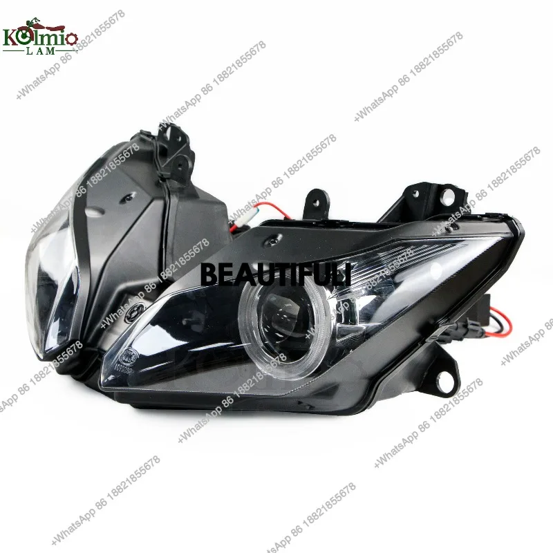 Factory Hot Selling Suitable for  Ninja 300 Ninja 250 13-17 Years Motorcycle Headlights Assembly Angel Eye