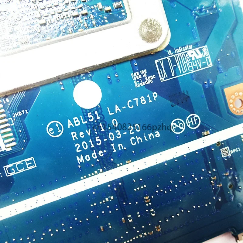 Used FOR HP Notebook 15-AF Laptop Motherboard A4-5000 CPU LA-C781P 823937-001 823937-501 823937-601 Main Board
