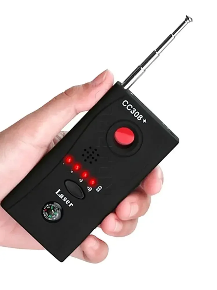 CC308+ Multi-Function Wireless Hidden Spy Camera Detector Radio Wave Signal Camera Scan Full-range WiFi RF GSM Device Finder