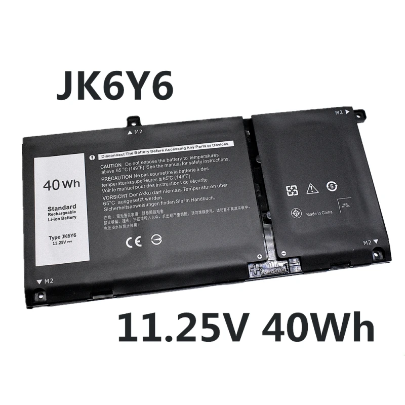 

JK6Y6 11.25V 40WH Laptop Battery For Dell Inspiron 5300 5301 5400 5406 7405 7300 7500 2-in-1 Vostro 14 5401 5402 Latitude 3410 3