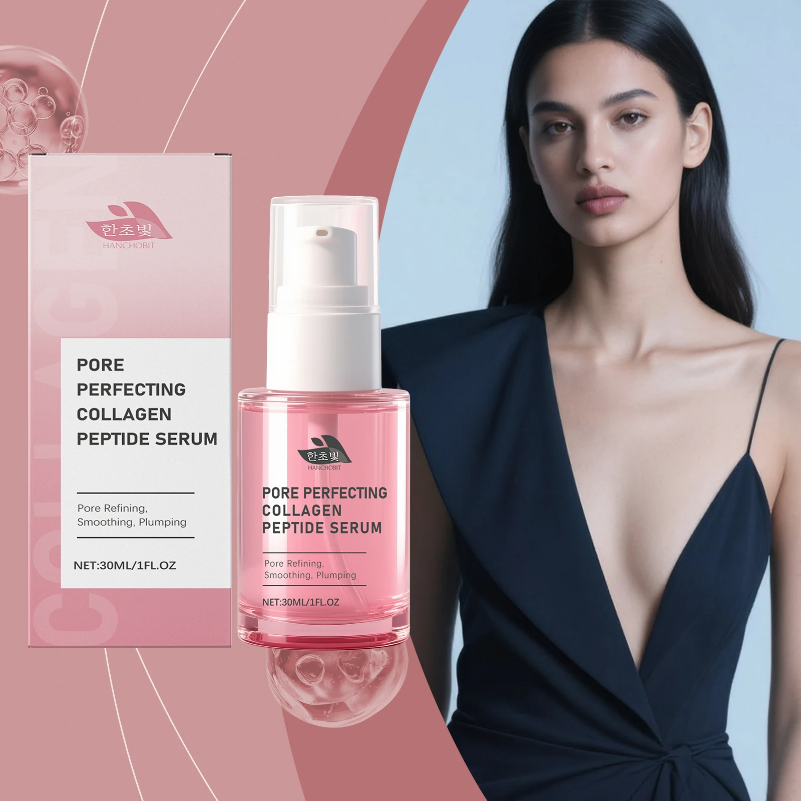 

Nourishing Collagen Facial Essence - Gentle Daily Hydrating Refreshing Aids Firmness Plump Skin Improve Dullness Minimize Pores