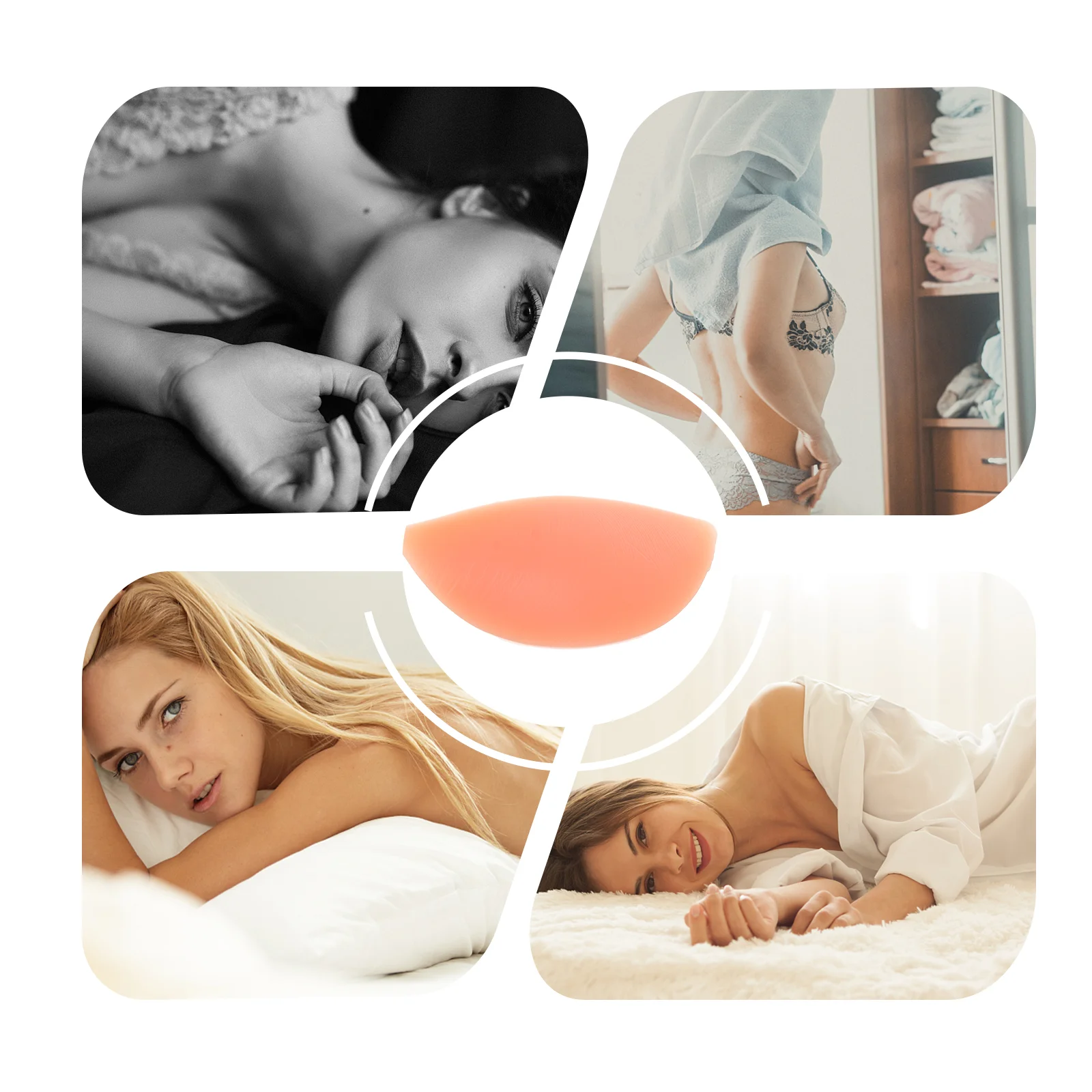 2 Pcs V shaped Bra Inserts Silicone Padding Invisible Push Up for Swimwear Daily Underwear Reusable Transparent Liners