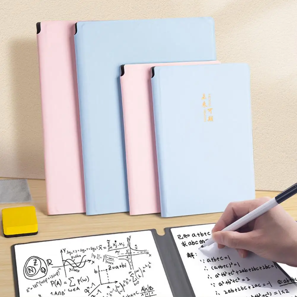 Cute Whiteboard Notebook Desktop Note Board Mini A4 Rewritable Memo Draft Paper Planning Board