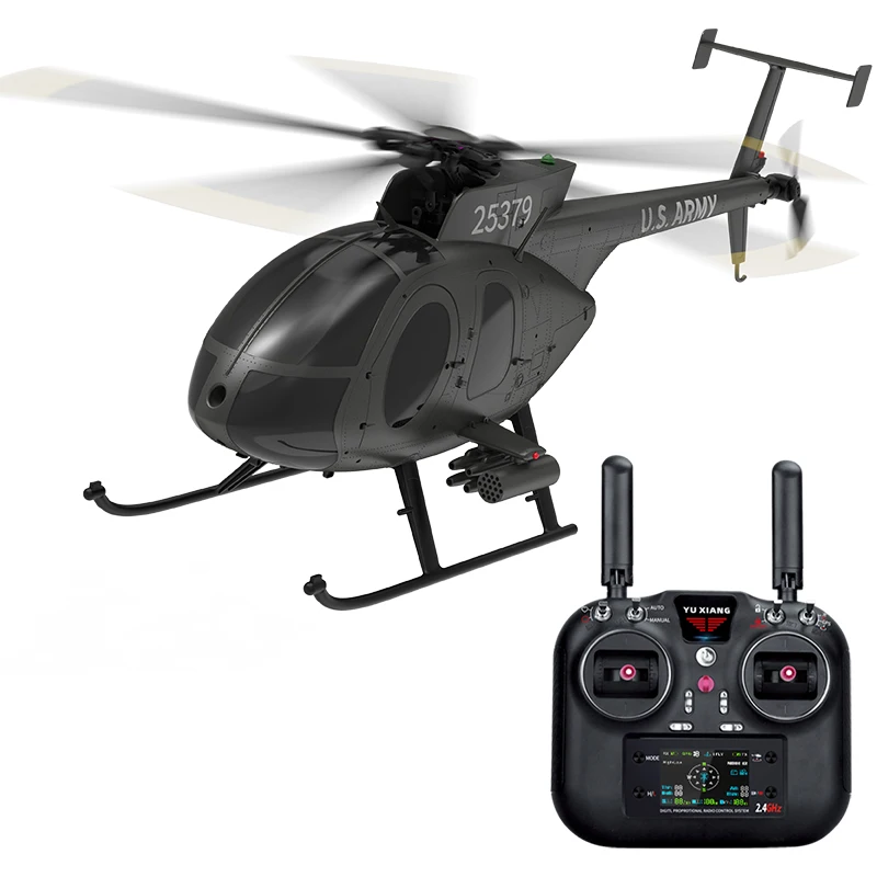 F119s Remote Control Helicopter Little Bird Armed Gps Positioning Military Simulation Rc Model For Adult Outdoor Hobby