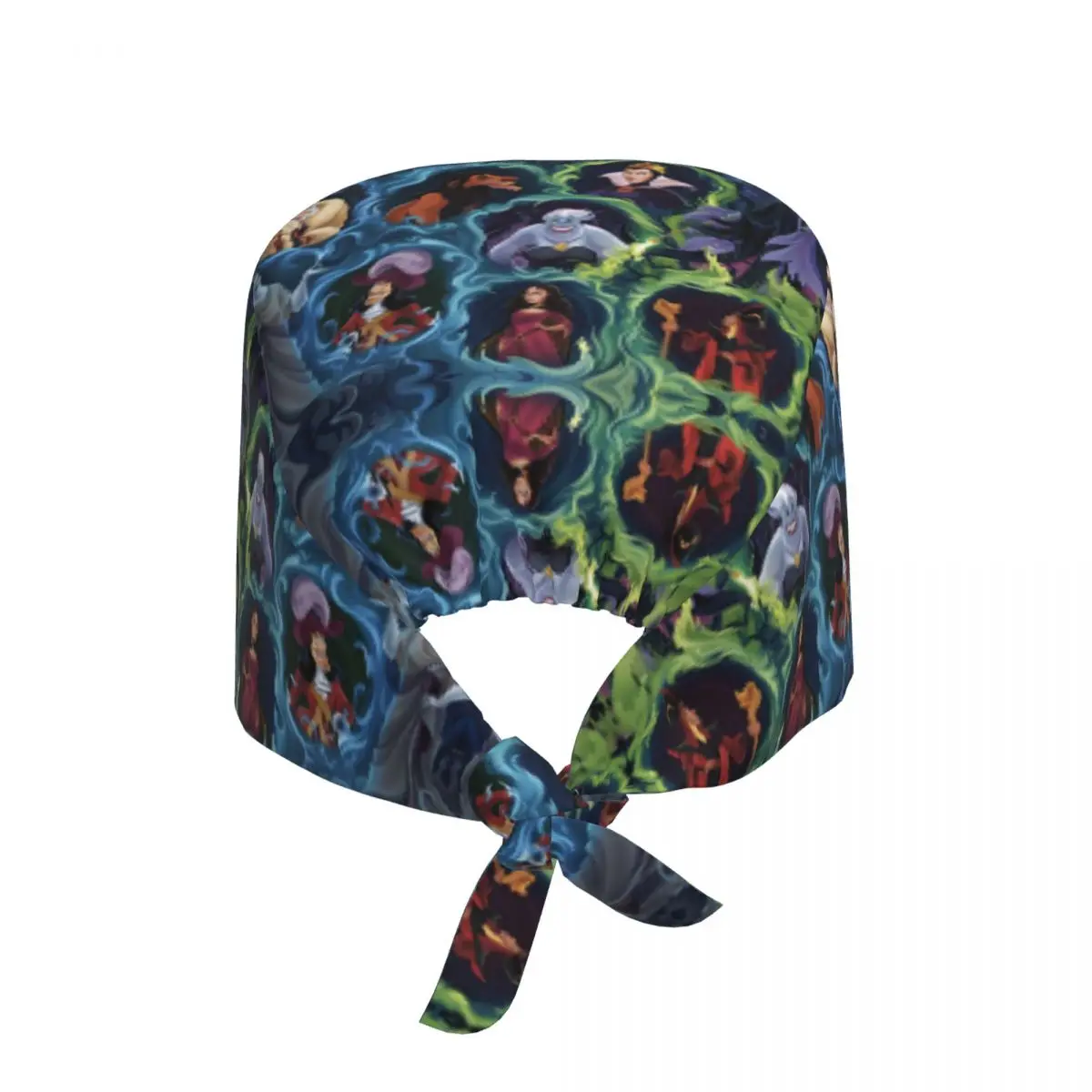 Custom Terrible Villains Women Medical Staff Scrubs Hat Women Men Malicious Queen Fashion Cartoon For Chef Hat Scrub Caps