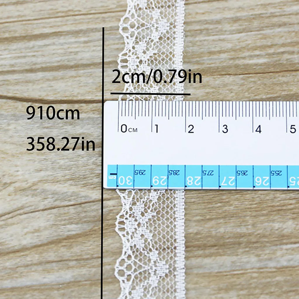 (10 Yards/roll) 20mm tessuto di pizzo bianco e nero tessitura decorazione materiale da imballaggio regalo lacci fatti a mano fai-da-te