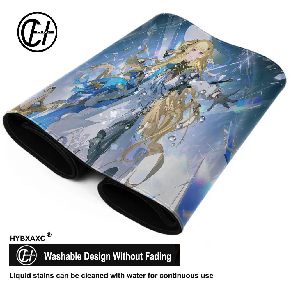 Desk Protector Office Laptop Gamer Mouse Pad Wuthering Waves Phoebe Gaming Accessories  Cabinet Non Slip Rubber Desk Mat
