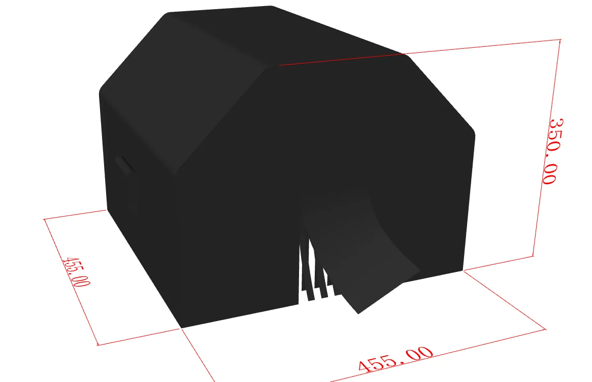 Barraca inflável do cubo da boate 15x15ft preto quadrado sala de evento tendão casa para a exposição do evento do clube noturno casamento