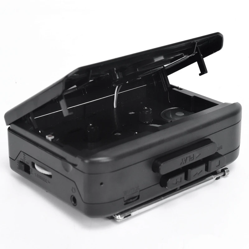 Portable Cassette Tape Player Walkman Built-In Speaker AM/FM Radio With 3.5Mm Eeadphone Jack Stereo Tape Music Player Durable
