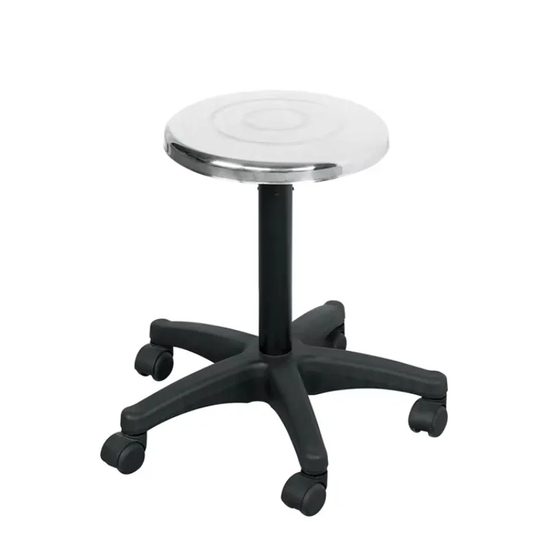 Silla móvil de muebles de hospital médico, taburete giratorio de acero inoxidable, taburete de operación dental giratorio, silla médica