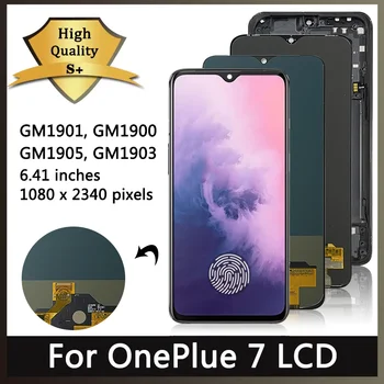 AMOLED LCDタッチスクリーンアセンブリ,6.41インチ,oneplus 7,m1900,gm1901,gm1903,gm1903,gm1901,新品