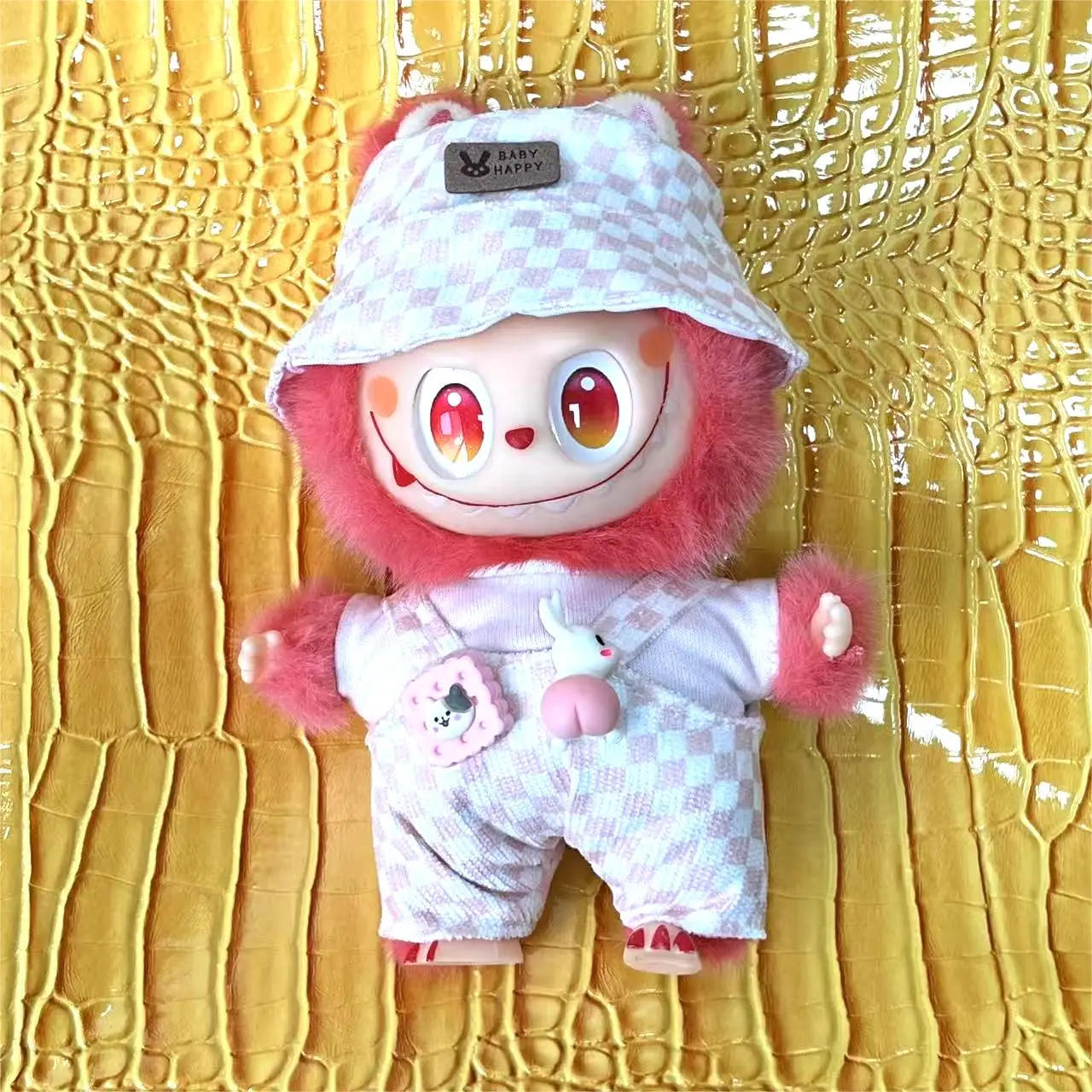 17cm roupas para boneca labubu conjunto de acessórios de roupas adequado para meninos bonito roupas de boneca de pelúcia adequado para boneca de pelúcia de moda