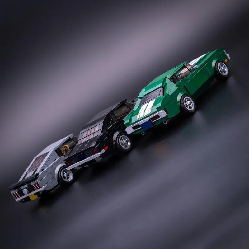 1087 PCS Speed King Series Car Bundle Set Supercar Racing Model Building Block Brick Creative Technology Assembly DIY Toy Gifts