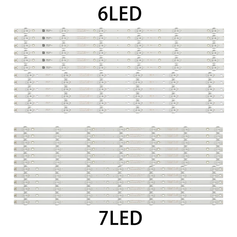 

12pcs/kit LED strip 4708-K550WD-A3213K31 4708-K550WD-A3213K21 K55WD7 A3 For 55PUF6050/T3 55UH6501/T3 55PFF5201/T3 55PFT6100