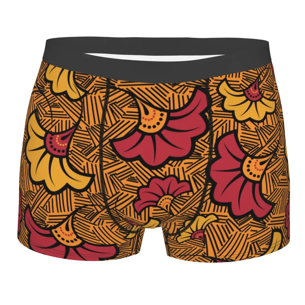 

Custom Traditional African Ethnic Tribal Ankara Geometric Art Underwear Male Print Boxer Shorts Panties Briefs Soft Underpants