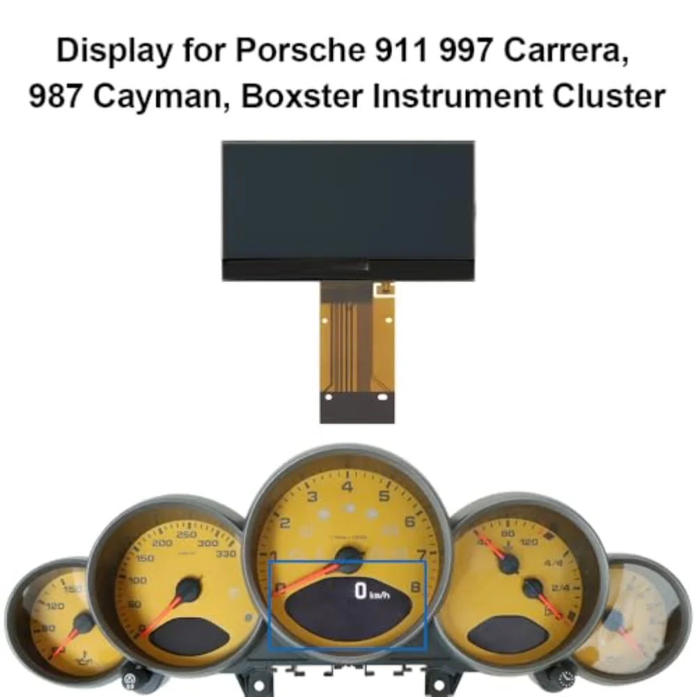 Carrera Instrument Speedometer Display Car Dashboard Replacement Installation OEM 9P3-920-830-R-84A Non-deformation Design