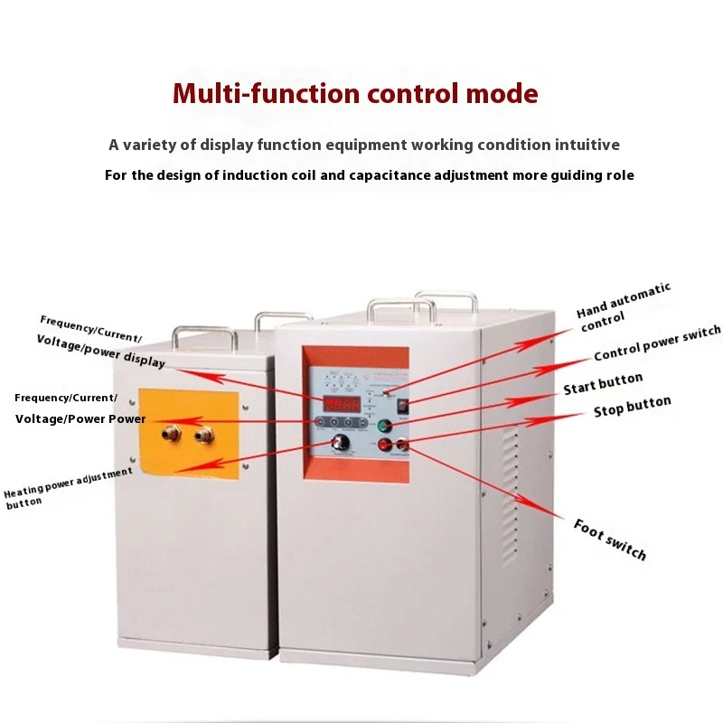 Small Induction Heating Equipment, Energy-Saving Environmentally Friendly, 1600 ℃ Gold And Silver Metal Medium Frequency Melting