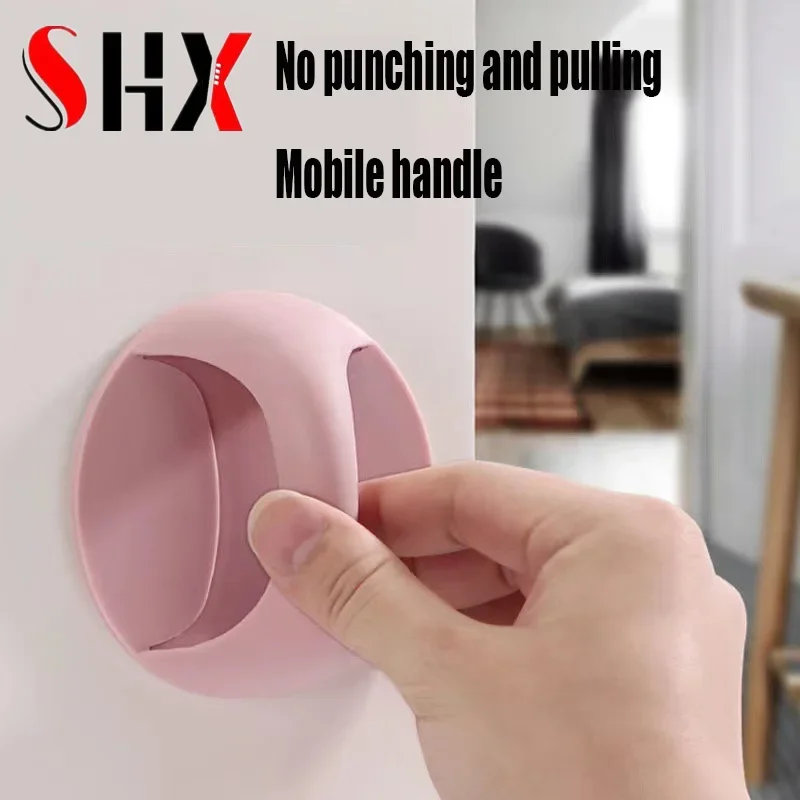 Doorknob Perforation-free Window Adhesive Closet Drawer Toilet Positive Handle Table Glass Sliding Door Adhesive Hook