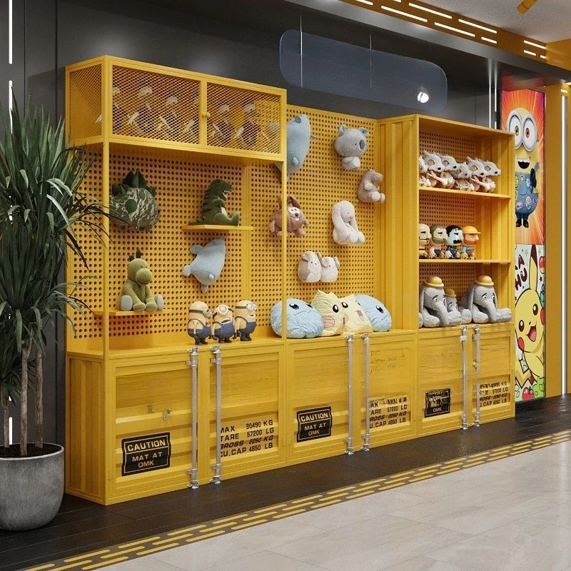 Industrial Wind Display Cabinet Figure Product Storage Display Cabinet Hole Board Game Hall Car Repair Container Exhibition
