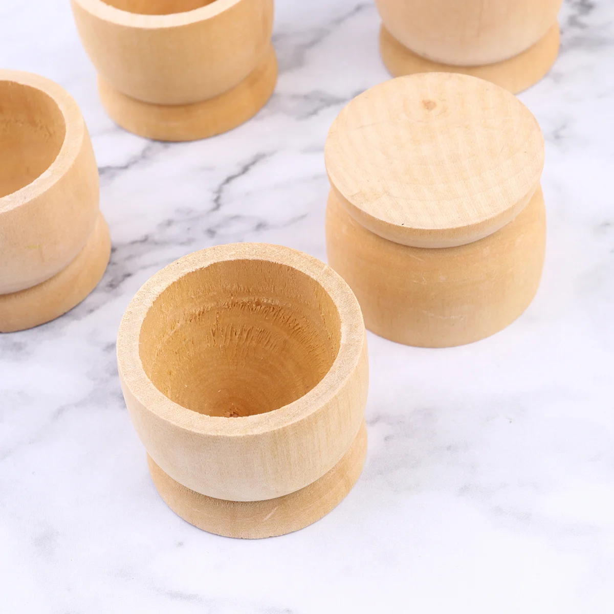 

12Pcs Colorful Egg Holder Wooden DIY Easter Egg Cup for Kids Painting Craft Kitchen Tabletop Storage Display Decorative Stands