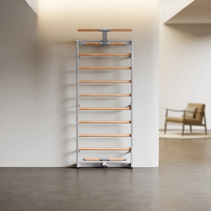 Household multi-functional rib frame wall-mounted stretching pull-up strength training equipment