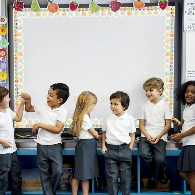 Pegatina pared del borde sonriente 32.88 para pizarra del tablero aviso Decoración del tablero del borde del