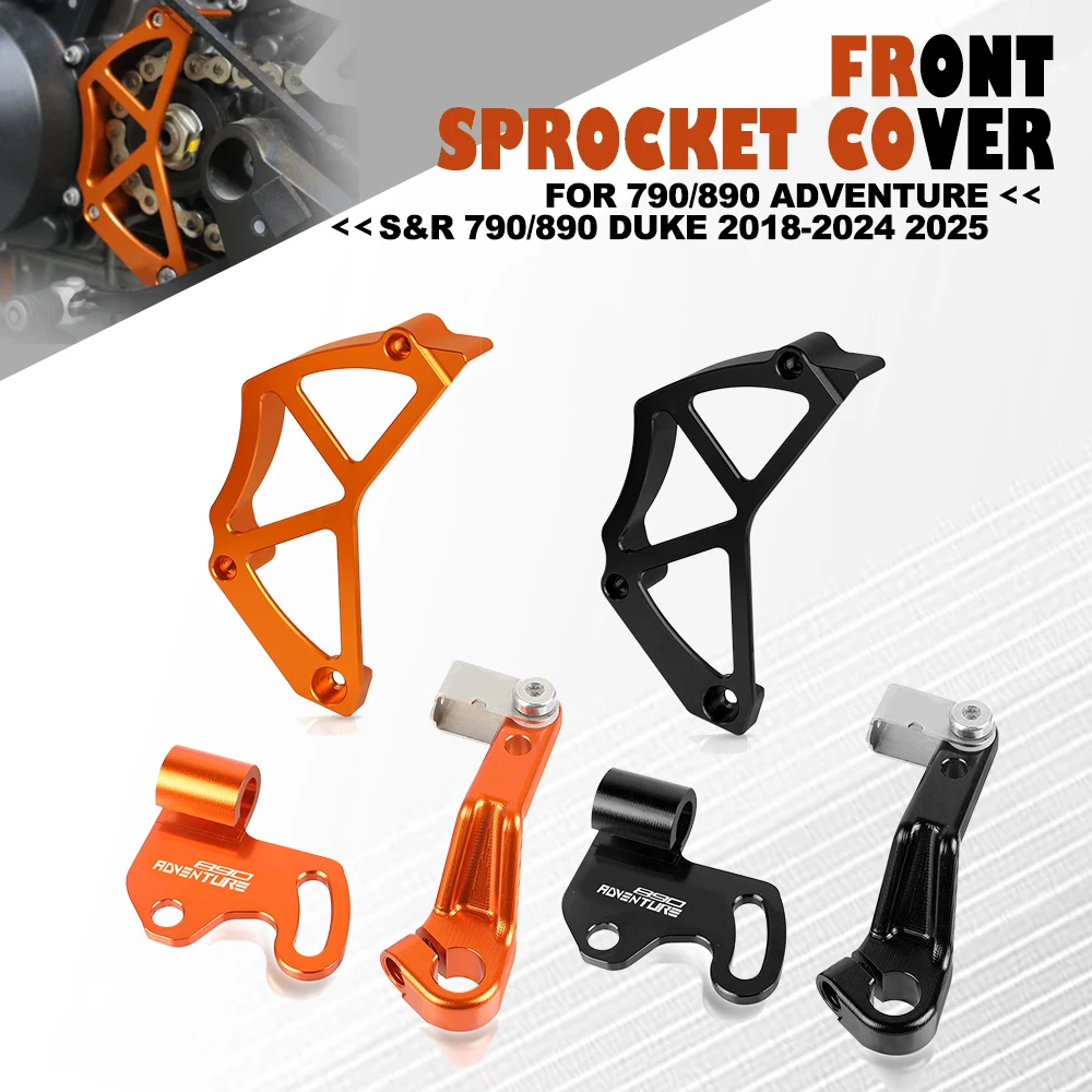 

For 790/890 Adventure S&R 790/890 Duke 2018-2024 2025 Motorcycle Front Sprocket Cover Protector Chain Guaud Cover Accessories