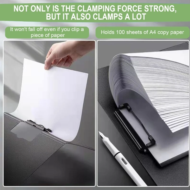 File Folder With Spring Action Clamp, Office Documents Folder Binders Clip, Clipboard Folder Document Binder For Office