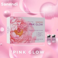 Sanendi New 2025 Pink Glow Home Care PDRN Pink Peptide Dr.Pen Serum for Facial Skin Boosting Brightening Fine Line  10vials*5ml