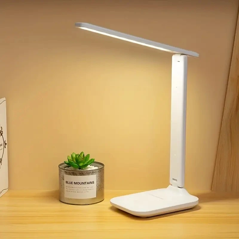 

Настольные лампы с регулируемой яркостью, 3-уровневая сенсорная лампа с затемнением, защита глаз, светодиодная настольная лампа, ночник, USB-разъем, лампы для учебы