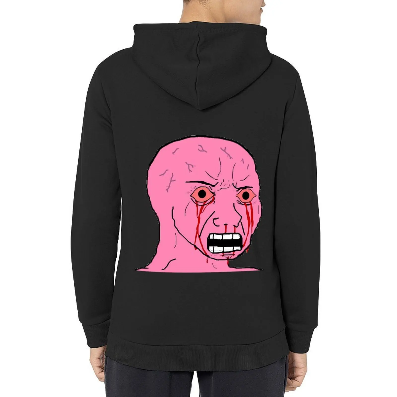 

Pink Wojak Hoodie autumn new products men clothing men's coat men's clothes tracksuit