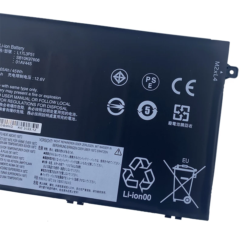 Imagem -05 - Lenovo-bateria do Portátil Thinkpad L17l3p51 E15 E480 E490 E495 E580 E585 E590 E595 01av446 01av445