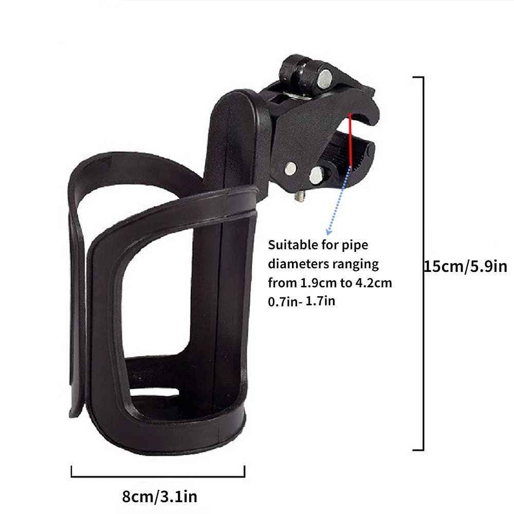 Bebê Stroller Cup Holder Rack, Carrinho de bicicleta para crianças, Cremalheira de garrafas para crianças