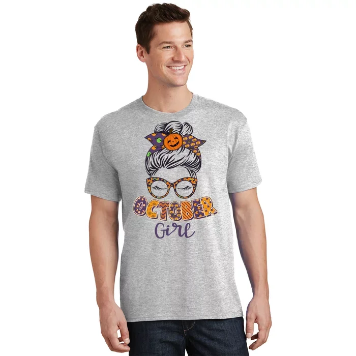 

Cute Halloween Patterns October Girl T-Shirt