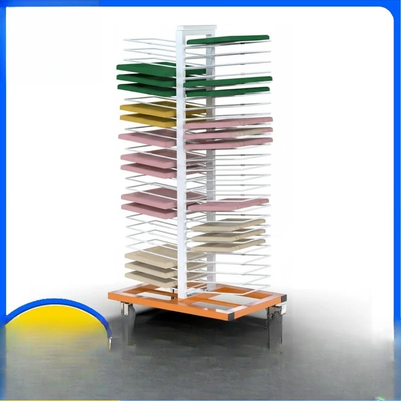 Movable 50-story cabinet door, drying rack, oil painting art display rack