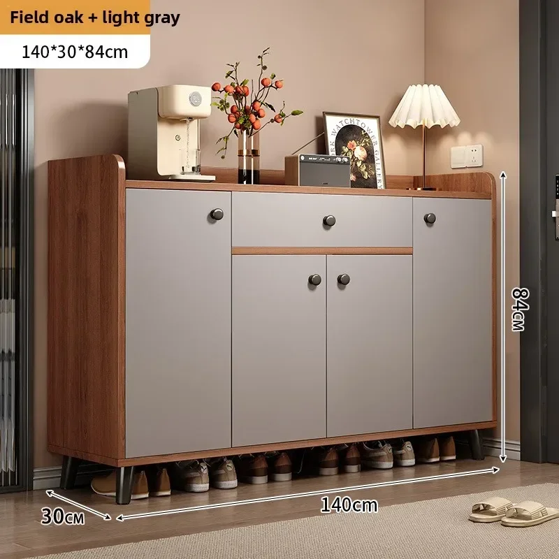 Exquisite Multi-functional shoe cabinet household door storage cabinet wall locker two-in-one cabinet