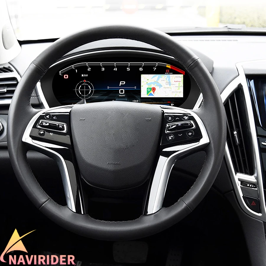 12.3inch Speedometer Instrument For Cadillac SRX 2013-2015 Instrument Speedometer LCD Dashboard Screen Upgrade Smart Cluster