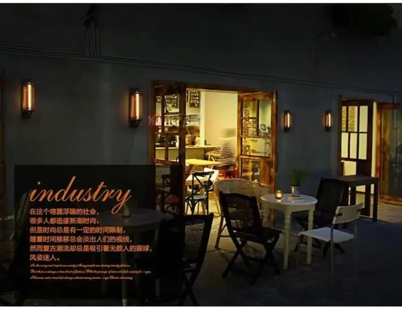 العتيقة تنمو الناي الجدار مصباح الحديد المطاوع النمط الصناعي الأمريكي الرجعية مطعم الممر الممر الإضاءة الجدار مصباح ديكور الفرح